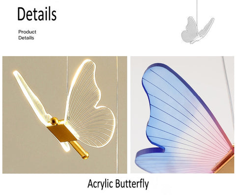 Image of New Butterfly Nordic Pendant Lights Lamp