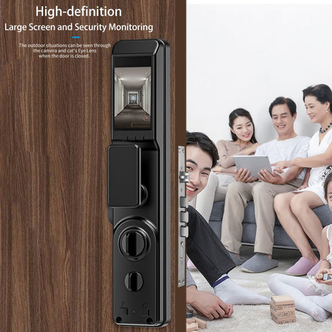 Image of New Fingerprint Door Lock 3D Face Recognition Smart Door Lock