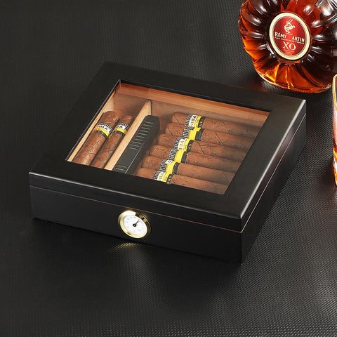 Image of Cedar Wood Portable Cigar Humidifier Box
