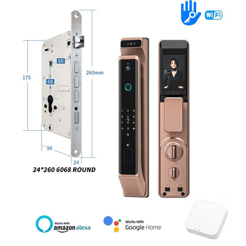 Image of New Fingerprint Door Lock 3D Face Recognition Smart Door Lock