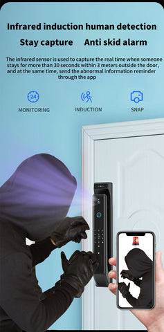 Image of New Fingerprint Door Lock 3D Face Recognition Smart Door Lock