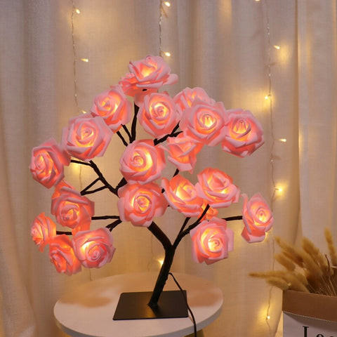 Image of Art Decor LED Rose Tree Light Lamp