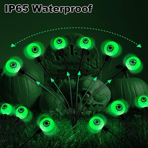 Image of Halloween Eyeballs Terror Solar Lights IP65 Waterproof