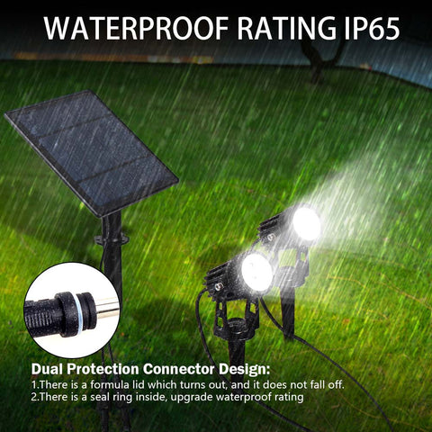Image of Solar Spotlight Waterproof IP65 Solar Powered LED