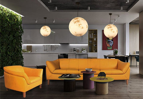 Image of Nordic Modern Full Moon Chandelier
