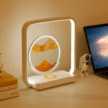 Load image into Gallery viewer, Sands of Time 2 in 1 Wireless Charging Table Lamp