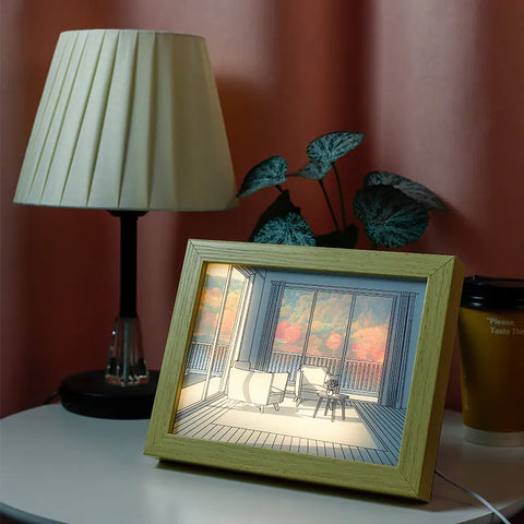 Image of LED Decorative Light Painting Bedside Picture