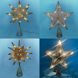 Christmas Tree Topper LED Star Tree Topper Battery Operated