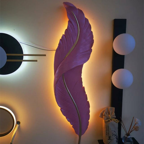 Image of Led Feather Wall Lamp