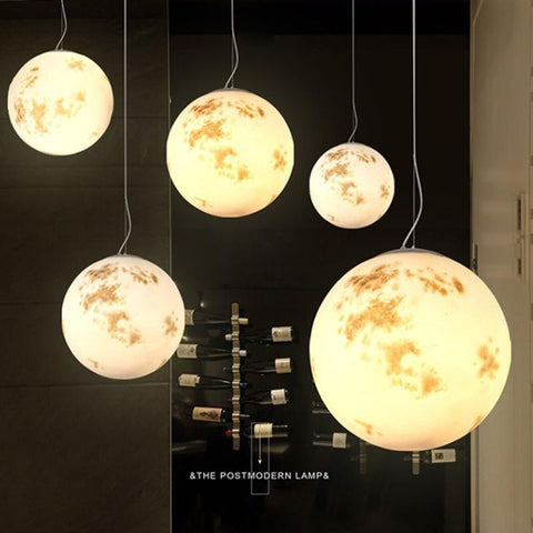 Image of Nordic Modern Creative Full Moon Chandelier