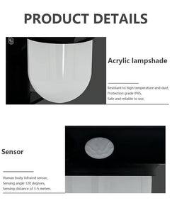 Solar Powered Motion Sensor Pathway Light Waterproof