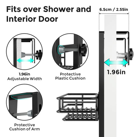 Image of Hanging and Over Door Shower Caddies