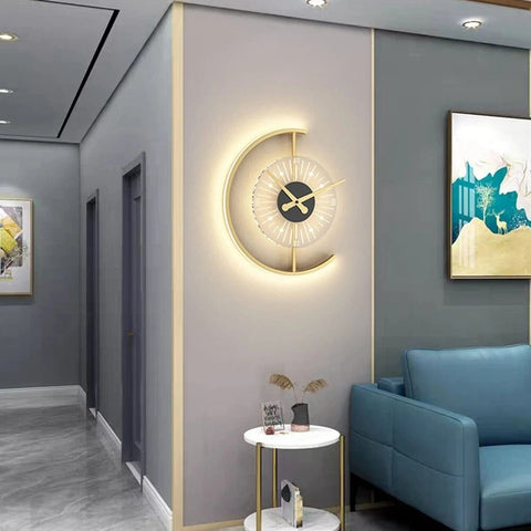 Image of LED Clock Wall Lamp