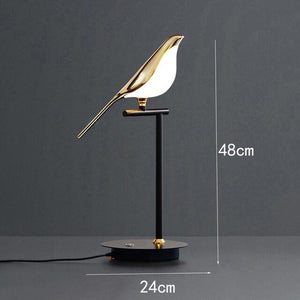 NEW Gold Magpie Bird Ceiling Chandelier
