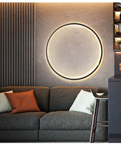 Load image into Gallery viewer, New Modern LED Wall Lights Circle Background Decoration Lamps