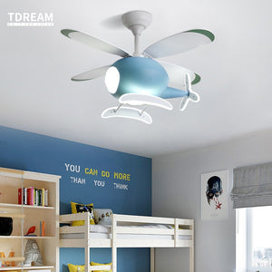 Children's Room Airplane Ceiling Fan Lights