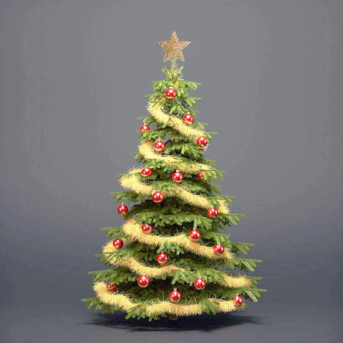 Image of Gold Glitter Christmas Tree Topper Iron Star
