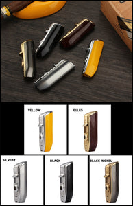 Metal Windproof Pocket Cigar Lighter 3 Jet Blue Flame