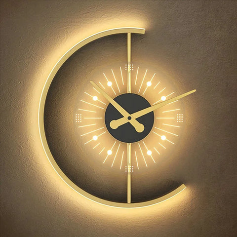 Image of LED Clock Wall Lamp