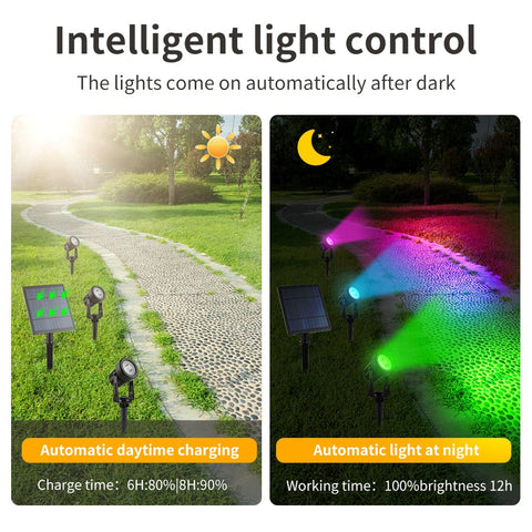 Image of Solar Spotlight Waterproof IP65 Solar Powered LED