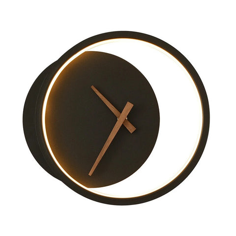 Image of LED Clock Wall Lamp