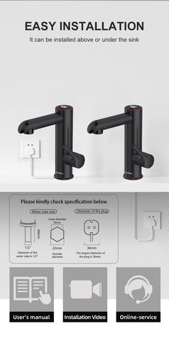 Image of Electric Instant Heater Faucet Stainless Steel