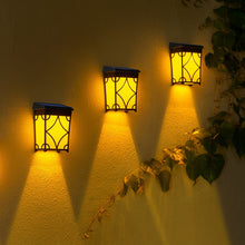 Load image into Gallery viewer, Vintage Solar Powered LED Wall Light Waterproof