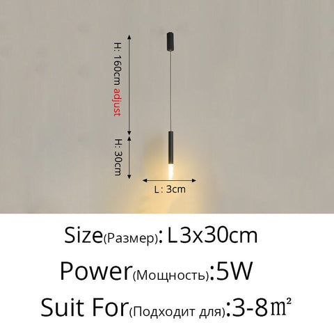 Image of Nordic Minimalist Decoration Led Chandelier