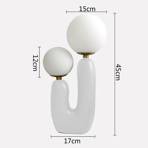 Bubble Double Frosted Glass Ball Table Lamp