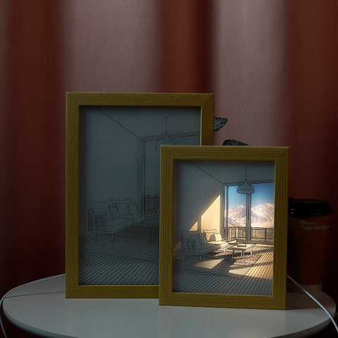 Image of LED Decorative Light Painting Bedside Picture