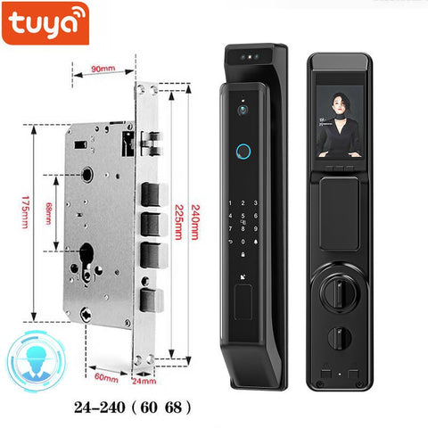 Image of New Fingerprint Door Lock 3D Face Recognition Smart Door Lock