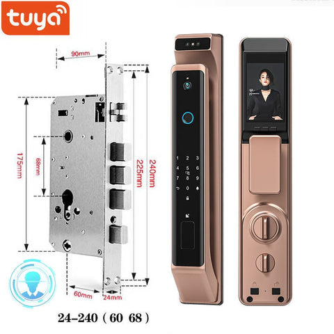 Image of New Fingerprint Door Lock 3D Face Recognition Smart Door Lock