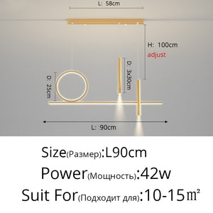 Nordic Modern Minimalist Led Chandelier