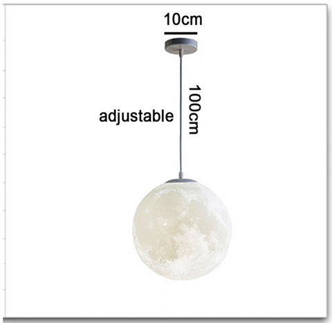 Image of Nordic Modern Creative Full Moon Chandelier