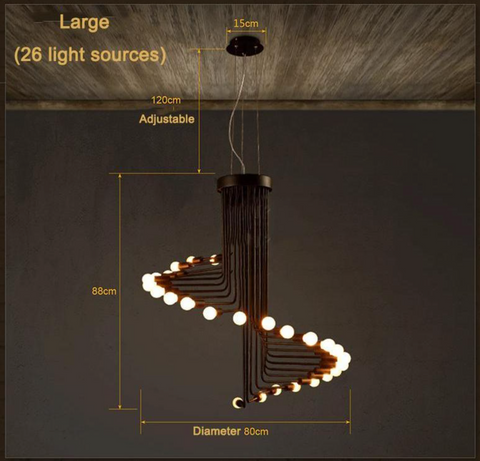 Image of Nordic LED Lamps Living Room - Chandeliers