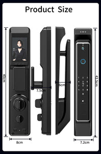 New Fingerprint Door Lock 3D Face Recognition Smart Door Lock