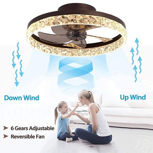 Nordic Decor Modern Ceiling Fan Chandelier