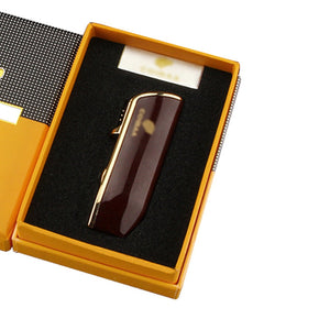 Metal Windproof Pocket Cigar Lighter 3 Jet Blue Flame