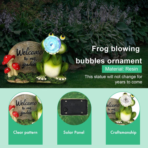 Image of Solar LED Light Animals Decorative Figurine With Light Outdoor Garden Lawn