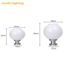 Load image into Gallery viewer, LED Round Ball Stainless Steel Solar Powered Lamp Outdoor IP65 Waterproof