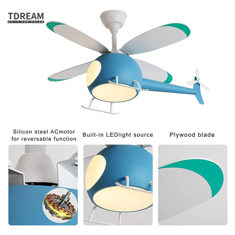 Image of Children's Room Airplane Ceiling Fan Lights