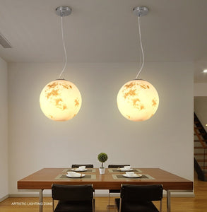 Nordic Modern Full Moon Chandelier