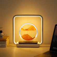 Load image into Gallery viewer, Sands of Time 2 in 1 Wireless Charging Table Lamp