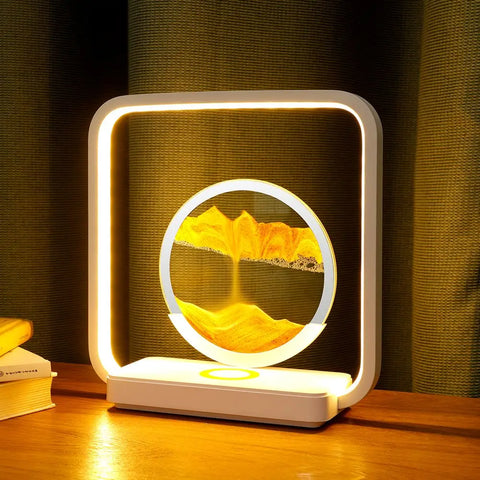 Image of Sands of Time 2 in 1 Wireless Charging Table Lamp