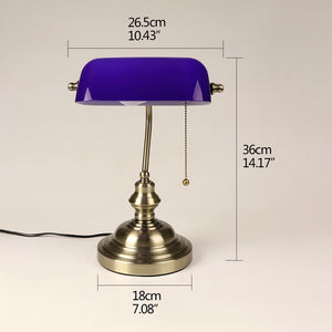 Vintage Banker Table Lamp on Sale