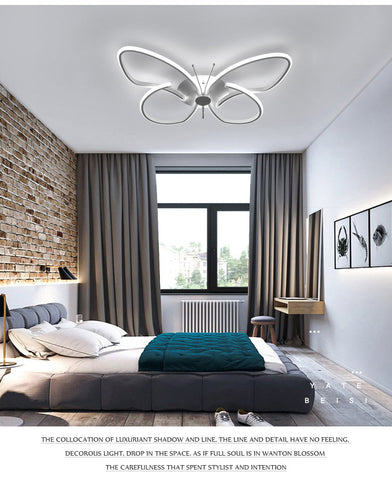 Image of Modern LED Butterfly LED Ceiling Lamp Dimmable
