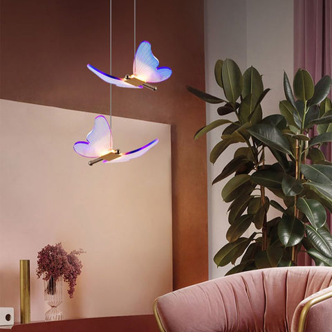 Image of New Butterfly Nordic Pendant Lights Lamp