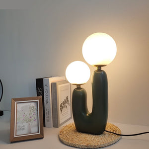 Bubble Double Frosted Glass Ball Table Lamp