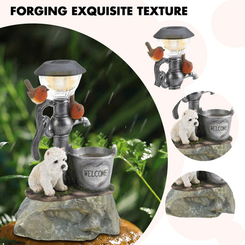 Image of Solar LED Light Animals Decorative Figurine With Light Outdoor Garden Lawn