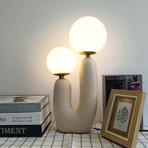 Bubble Double Frosted Glass Ball Table Lamp